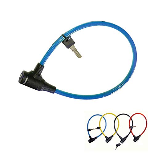 Master Lock 8169EURDPRO Lucchetto Bici, Chiaivi, 65 cm Cavo, Esterno, Ottimo per Proteggere Bicicletta, Skateboard, Passeggino, Falciatore, Attrezzature Sportive