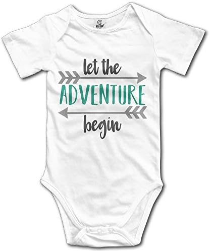 Let New Adventure Begin Newborn Infant Baby Onesie Short Sleeve