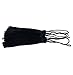 100pcs 13cm/5 Inch Silky Floss Bookmark Tassels with 2-Inch Cord Loop and Small Chinese Knot for Jewelry Making, Souvenir, Bookmarks, DIY Craft Accessory (Black)