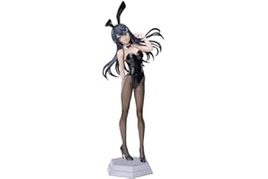 YLEAFUN Anime Mai Bunny Girl Figure Standing Pose Model Anime Mai Figure Bunny Ver. Collectible Statues 17cm