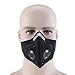 Newtall Workout Training Fitness Mask MMA High Altitude Simulation Dustproof Mask Activated Carbon Filtration Exhaust Gas Anti Pollen Allergy PM2.5 Face Mask for Running Cycling Outdoor Sports (Black)