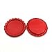 IGOGO 100 Pcs Colors Bottle Caps Craft Bottle Stickers for Hair Bows Pendants Scrapbooks 1 Inch (Bright Red, 100 pcs)
