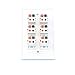 RiteAV 6 Port Speaker Jack Single Gang Wall Plate for Home Theater - White