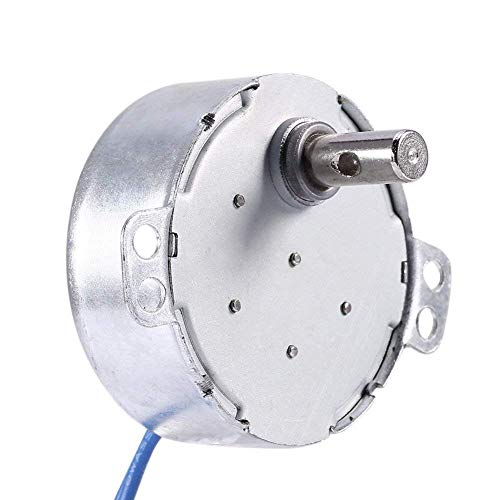 Synchronous Synchron Motor Electric Synchron Motor Turntable Motor Cup Turner Motor 110V 100-127VAC 50/60 Hz 4W 2.5-3RPM/MIN CCW/CW Direction for Hand-Made, School Project, Model or Guide Motor (4PCS)