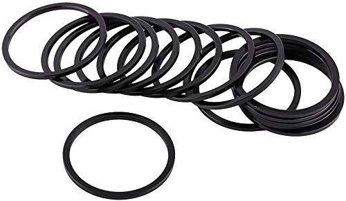 ANCLLO 10pcs 2mm Durable Aluminium Alloy Bike Bottom Bracket Flywheel Washer Spacer Black