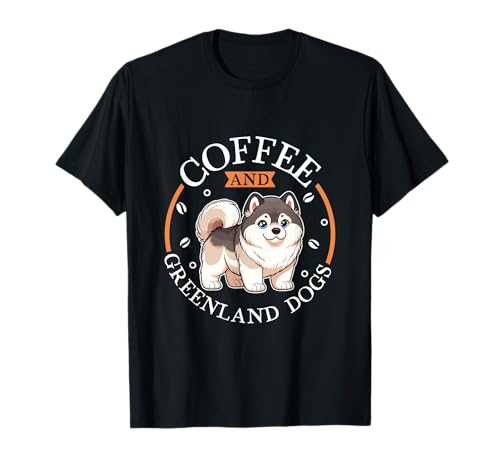 Café et chien du Groenland T-Shirt