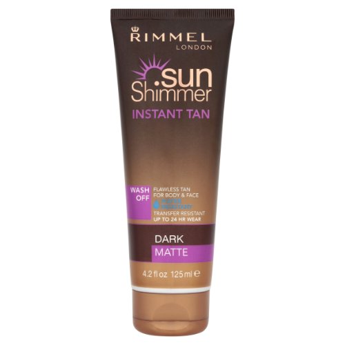 Rimmel Sunshimmer Water Resistant Instant Tan 24hr - Dark Matte 125ml