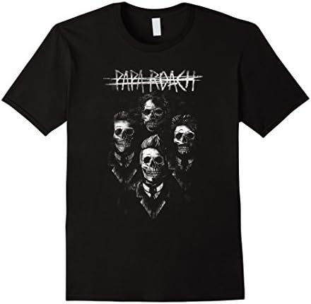 Mens Papa Roach Portrait Tee - 2 Sided Official Merch 2XL Black