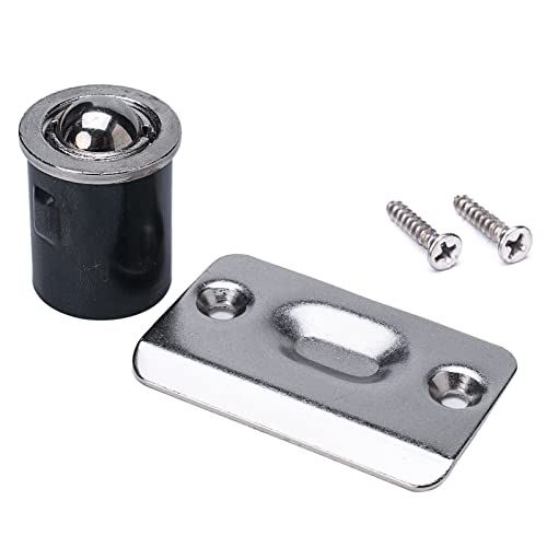 Dondelight 2 Pack Closet Door Ball Catch with Strike Plate Satin Nickel