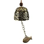 Chinese Traditional Wind Chime - 3pcs Digital Art Chinese Traditional Dragon or Fish Feng Shui Bell Blessing Fortune Hanging Wind Chime