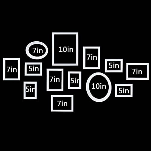 YANKSMART White Multi Picture Photo Frame 13 Pieces Set Wall Frames Set Collage Family New