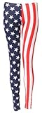 Style Usa American Flag Leggings Pants (M/L (10-12))