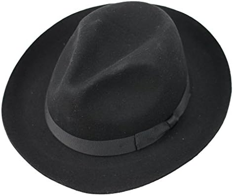 Men 100% Felt Wool Gladwin Bond Snap Brim Sweatband Fedora Hand Made Vintage Hat