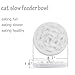 Lorde Slow Feeder Cat Bowls, Ceramic Fun Slow Feed Interactive Bloat Stop Puzzle Cat Bowl Healthy Eating Diet Pet Dog Slow Feeding Bowls…