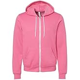 Bella & Canvas Men's 3739 Unisex Poly-Cotton Fleece Full-Zip Hoodie