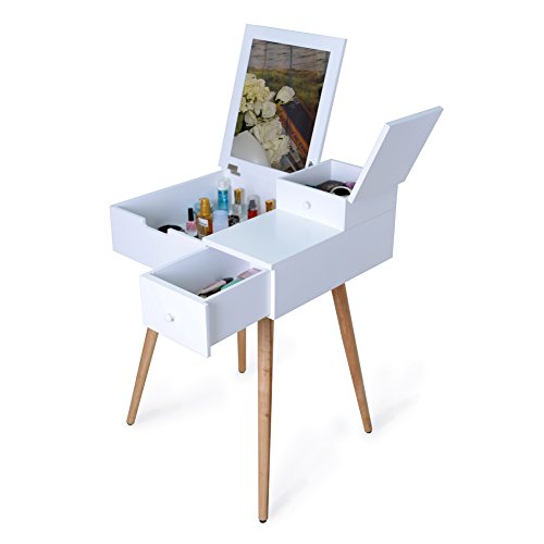 Facilehome Dressing Vanity Table Makeup Desk with Dressing 