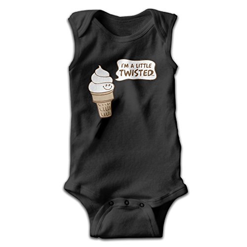 Michael Conti I'm A Little Twisted Sleeveless Baby Romper Cotton Newborn Playsuit Boys Girls Clothes
