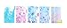 Chris-Wang Elegant Colorful Fresh Style Category Page Day Planner Divider Index Page Tab Cards Notebook Accessories, Match for A6 6-Holes Ring Binders/School Stationery, 5 Sheets/Set