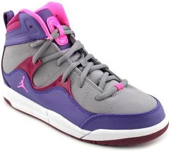 Jordan Flight TR '97 Youth Girls Size 3 Gray Textile Basketball Shoes