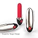 Bullet Vibrator Vagina Stimulator Vibration Massager-10 Modes Mini Silicone Clitoris Massager, Treediride Lipstick Vibrator USB Rechargeable Waterproof G-spot Dildo Vibrator Adult Sex Toys for Women