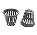 HAZOULEN Small Garden Plastic Net Cups Pots Fits in 2 Inch Holes, Set of 40
