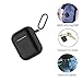 amasing AirPods Case 7 in 1 for Airpods 1&2 Accessories Kits Protective Silicone Cover for Airpod Gen1 2 (Front Led Visible) with 2 Ear Hook /2 Staps/1 Clips Tips Grips/1 Zipper Box Black