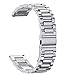 NotoCity Stainless Steel Metal 18mm Quick Release Watch Band for HUAWEI Watch/Whithings Activite/Steel/Pop Watch,GarminActive S,Replacement Watch Strap for Mens Womens Sport Watchbands-silver