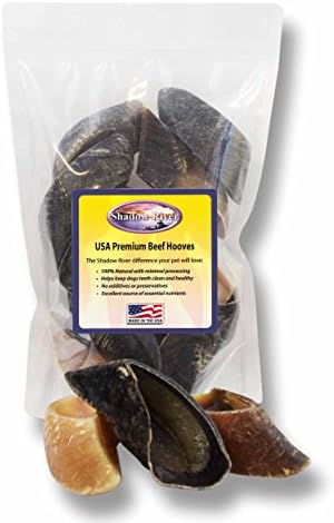 Shadow River Premium USA Regular Beef Hooves Dog Treats (Pack of 10)