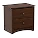 Prepac Sonoma Traditional Nightstand Side Table with 2 Drawers, Functional 2-Drawer Bedside Table 16