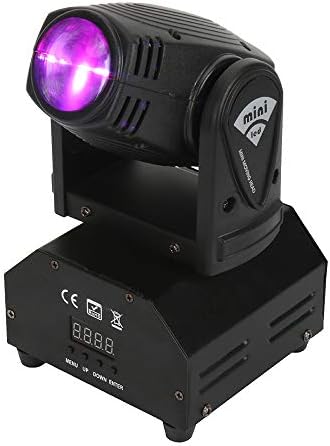 AIYL Disco Lights 10W LED Beam Moving Head Light Quad Stroboscope LED Strong Beam Light For Party Disco DJ Light Black