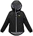 wantdo Girls Winter Coat Waterproof Windbreaker Snow Ski Jacket Warm Thick Rain Coats Kids Jacket with Removable Hood