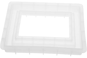 Sewroro Crystal Glue Mold for DIY Photo Frame Craft Handmade Photo Frame Making Mold Silicone Epoxy