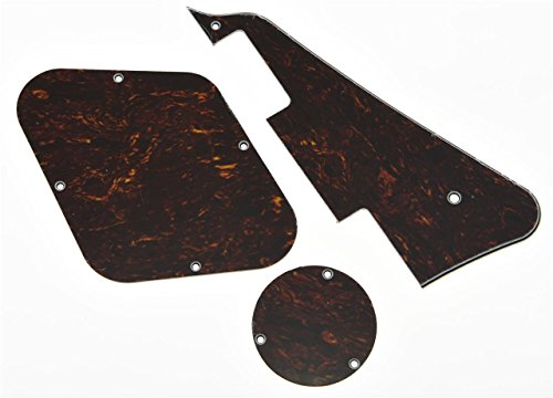 KAISH Red Black Tortoise LP Pickguard & Rear Plate Switch Plate Cavity Covers for Epiphone Les Paul