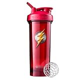 BlenderBottle Justice League Superhero Pro Series 32-Ounce Shaker Bottle, Flash