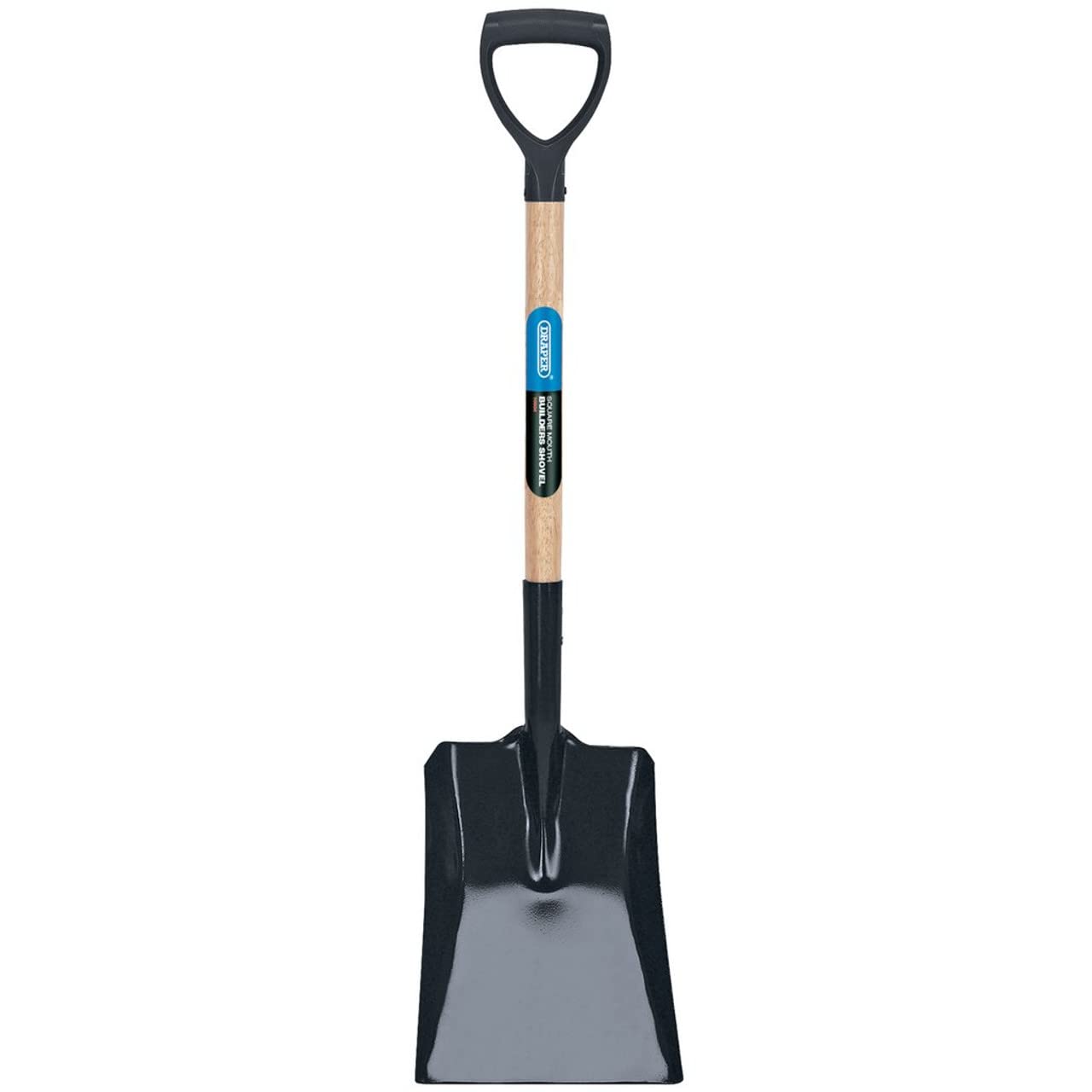 Draper 1060 x 320 mm Carbon Steel Square Mouth Builders Shovel | Hardwood Shaft Hand Tool | Heavy-Duty Gardening Shovel | Multifunctional Digger | Y-dee shapped Handle |10904