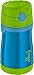 Thermos Foogo Vacuum Insulated Stainless Steel 10-Ounce Straw Bottle, Blue/Green