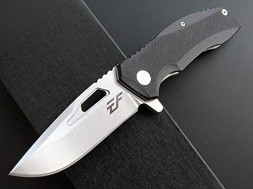 Eafengrow Folding Knife Pocket Knives G10 Handle Blade Camping Hunting Knife Outdoor Tool Survival Knives (EF47-black) - Thumbnail 5