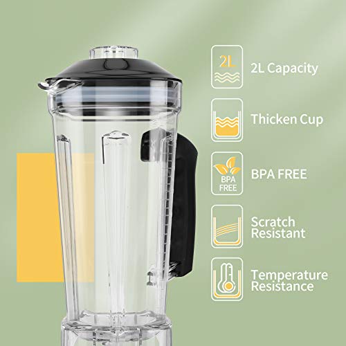 OMMO Blender 1800w, Professional Countertop Blender Smoothie Maker with