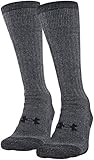 UA Charged Wool Boot Socks - Pitch Gray - Medium