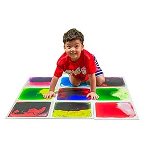 Art3d Liquid Fusion Activity Play Centers for Children, Toddler, Teens, 12″ X 12″ Pack of 9 Tiles