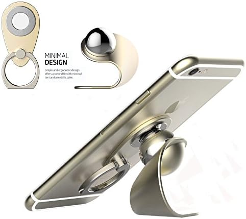KCOOL Magnetic Phone Mount Holder,2 In 1 Phone Ring & Magnetic Cell Phone Holder for Car - GOLD