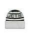 New Era NFL Biggest Fan 2.0 Cuff Knit Beanie, White, One Size