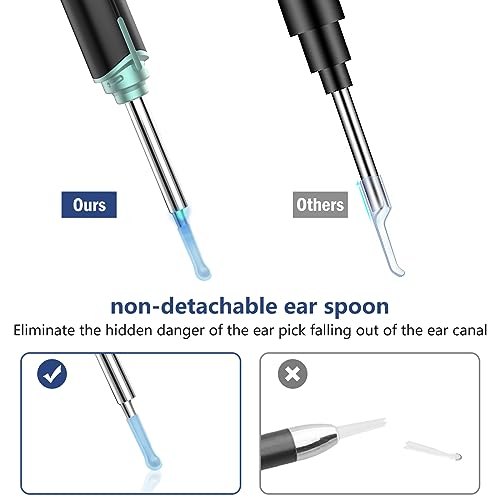 VITCOCO Ear Wax Removal Tool,1920P HD Ear Cleaner with 6 LED Lights and 8 Ear Spoons, Ear Wax Removal with Camera, Ear Cleaning Kit Compatible for iPhone, iPad, Android