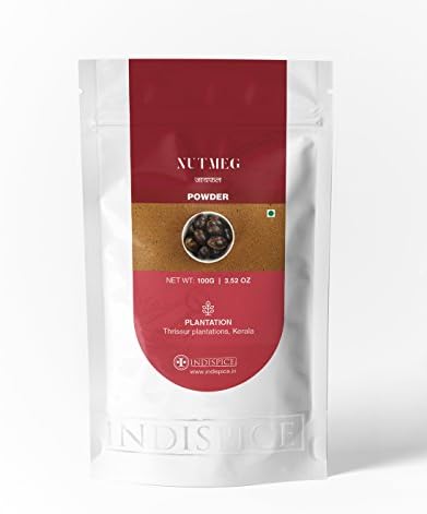 IndiSpice Indian Nutmeg Powder | Sourced from Finest Plantations (3.52Oz)