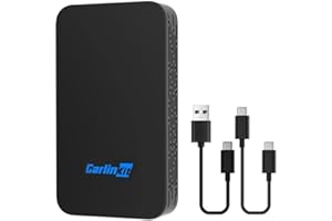 CarlinKit 5.0 Wireless CarPlay & Android Auto Adapter,Online Update,Two Channel Connection, Plug & Plug, for Cars with OEM Wired CarPlay & Android Auto(2016-2024)