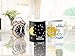 Cortunex Color Changing Mug | Heat Changing Mug | 11 oz Ceramic Mug | Sun And Moon Design