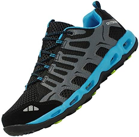 Dabbqis Hiking Shoes for Men Trail Running Sneakers Lightweight Athletic Trekking Boots Breathable Water Shoes