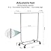 Sable Garment Rack, Multi-Function Commercial Grade Clothes Rolling Rack 330 lbs Load on 4 Wheels, Easy to Assemble, Comes with Free Foldable Storage Box, Heavy Duty Steel - Chrome