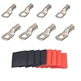 4 Pack 6 AWG 3/8 & 6 AWG 5/16 Lugs Tinned Copper