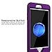 RabeMall Shockproof Case for iPhone 7 Plus,Sturdy and Durable and Slim Fit Case,Purple Black